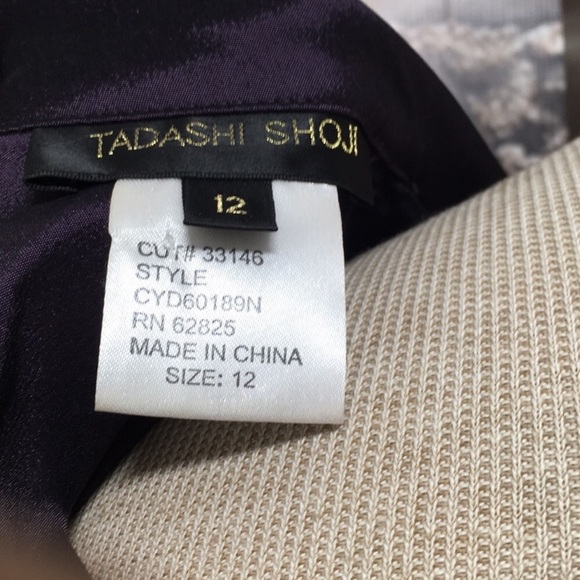 TADASHI SHOJI Metallic Shantung Wrap Peplum Top - Picture 6 of 9